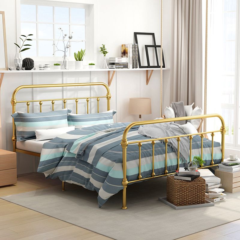 Modernism Open-Frame Bed with Headboard 47.24" Metal Bed Frame