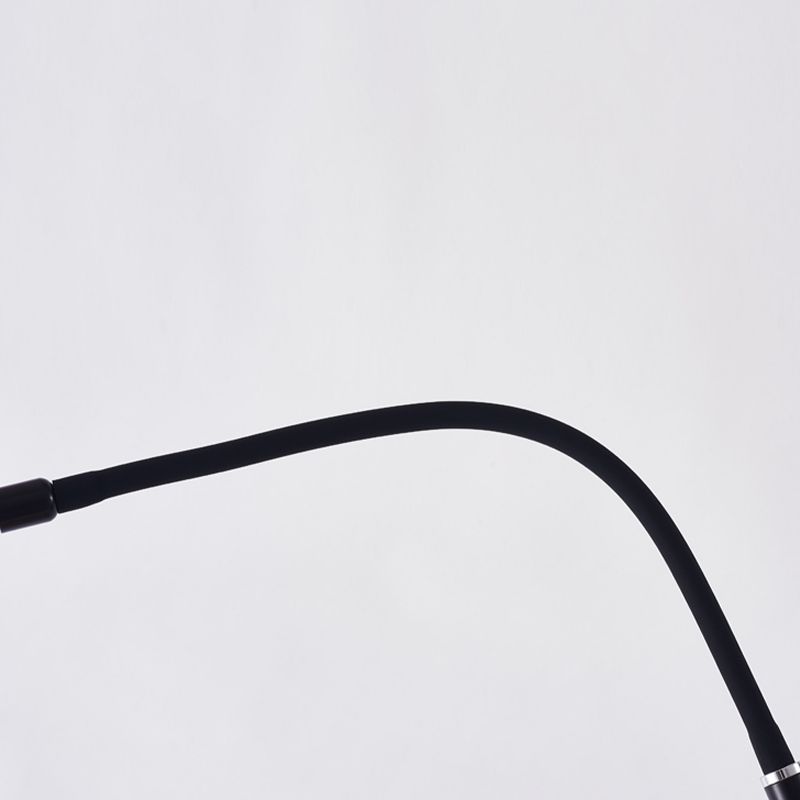 Linear Shape Metal Floor Light Modern Style 1 Light Floor Light Fixtures in Black