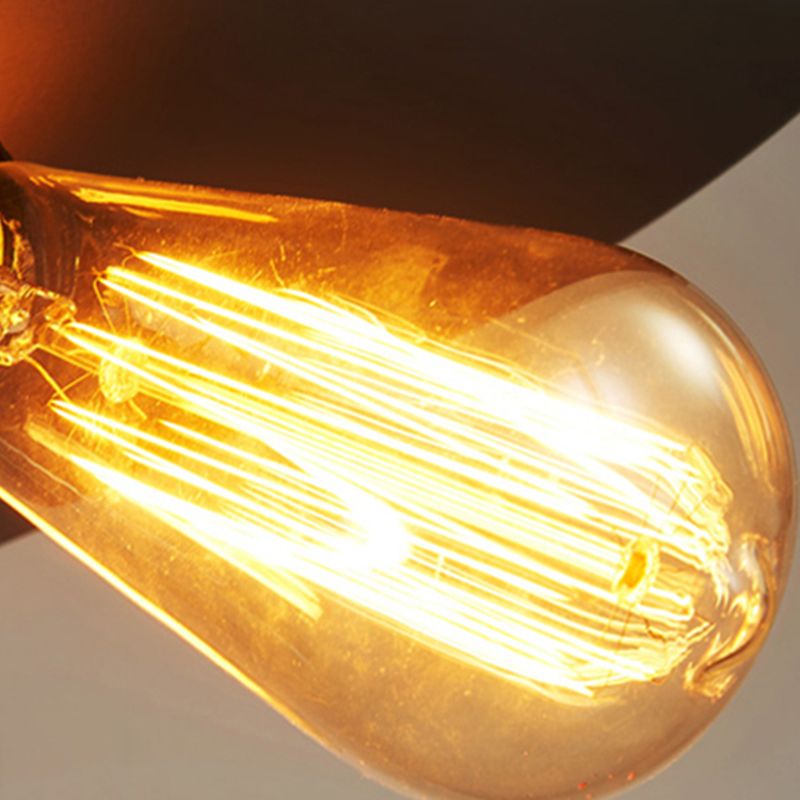 3 Lights Saucer hanglampen retro industrieel metalen plafondarmatuur voor coffeeshop