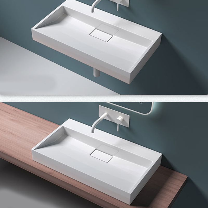 Modern Stone Bathroom Sink Square No Craftsmanship Bathroom Sink