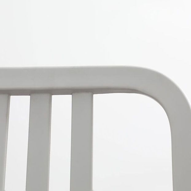Silla de comedor plástica casera moderna del final mate de la silla lateral del listón trasero