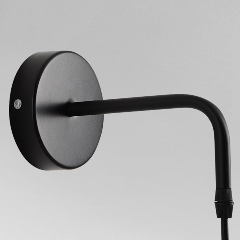 Macaroon -stijl kegel wandlamp 6 "brede metalen schaduw minimalisme wandmontage verlichting met 23,5" verstelbare gesuspendeerde draad