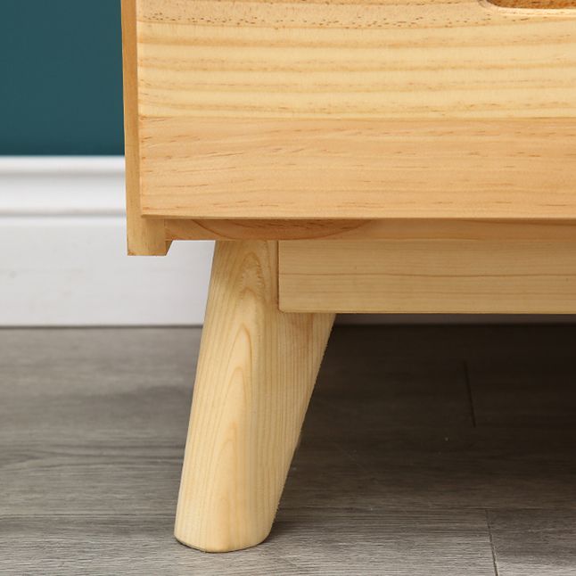 Modern Coat Locker Wooden High Gloss 1-Drawer Kid's Wardrobe