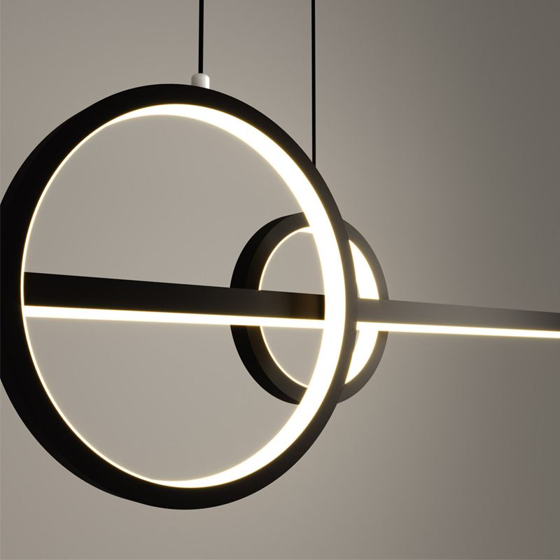 Contemporary Pendant Lighting Fixtures Minimalism Island Chandelier Lights for Living Room