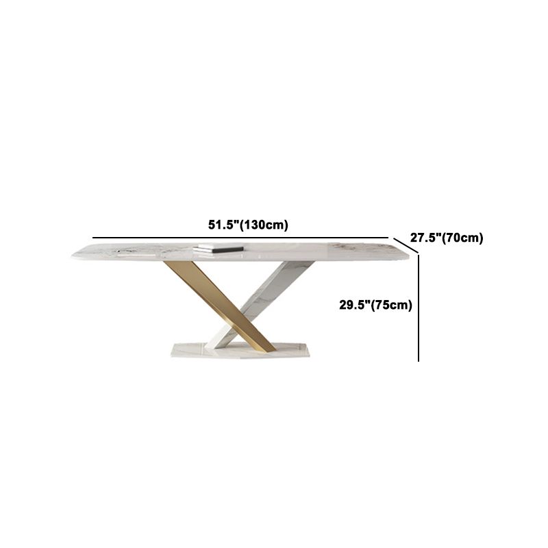 Nordic 1/2/5/6/7 Pieces Rectangle Dining Set Sintered Stone Top Dinette Table Set