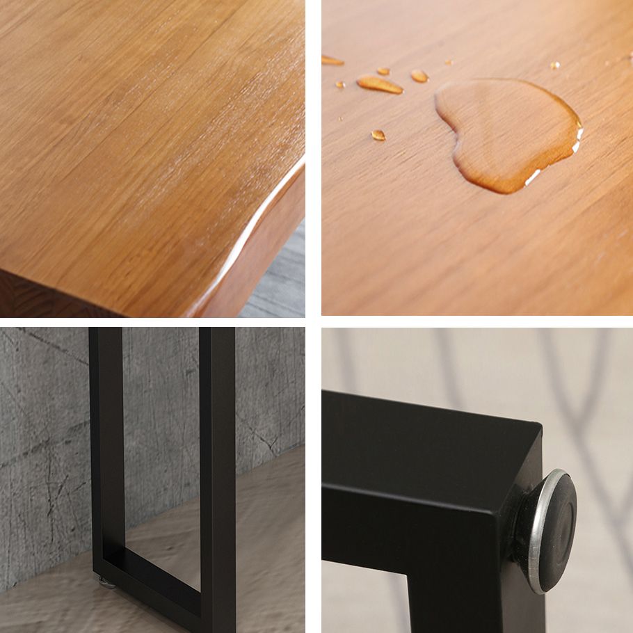 Modern Bar Table Set 1/2/5 Pieces Rectangle Pine Wood Counter Table with High Stools