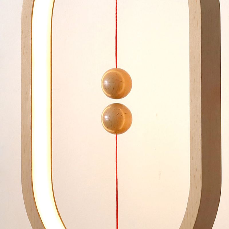 Modern Style Oval Table Lamp Colorful Single Light LED Desk Lamp for Bedroom