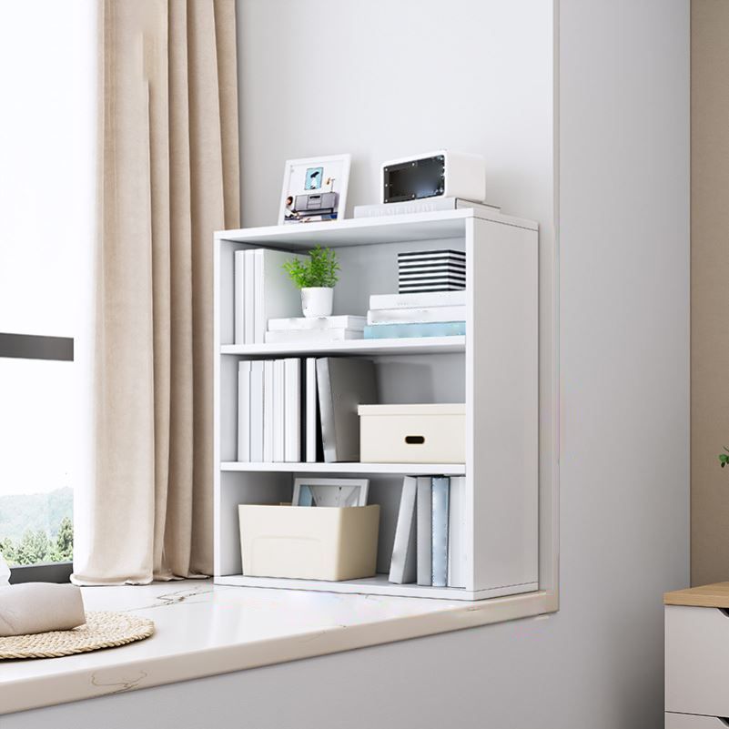 Closed Back Modern Style Bookshelf Wood Bookcase for Study Room