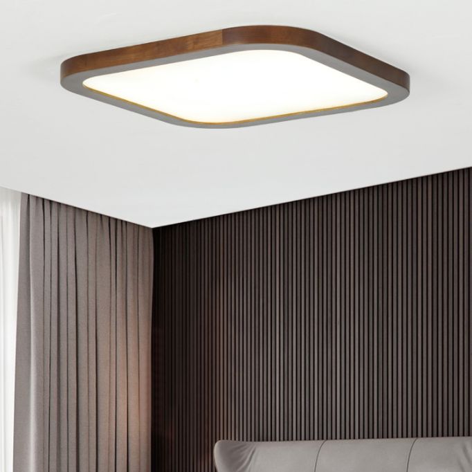 Luminaire de plafond encastré en bois moderne lampe de chambre lampe de chambre intérieure