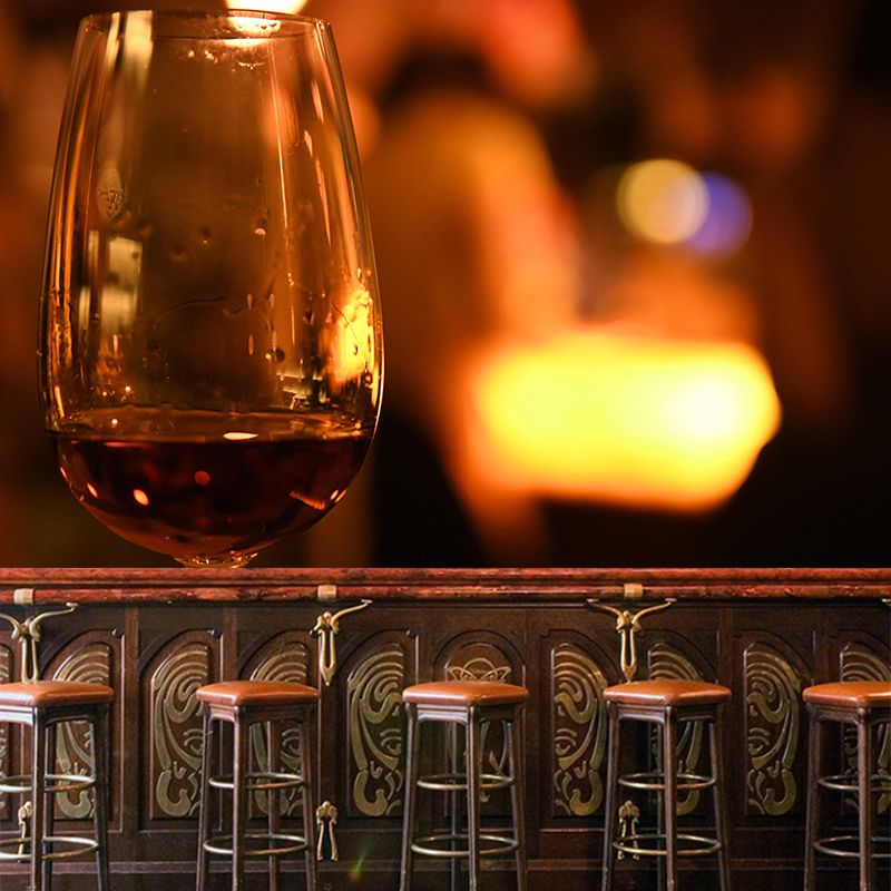 Wine Wall Mural Moisture Resistant Contemporary Photography Wall Art for Pub