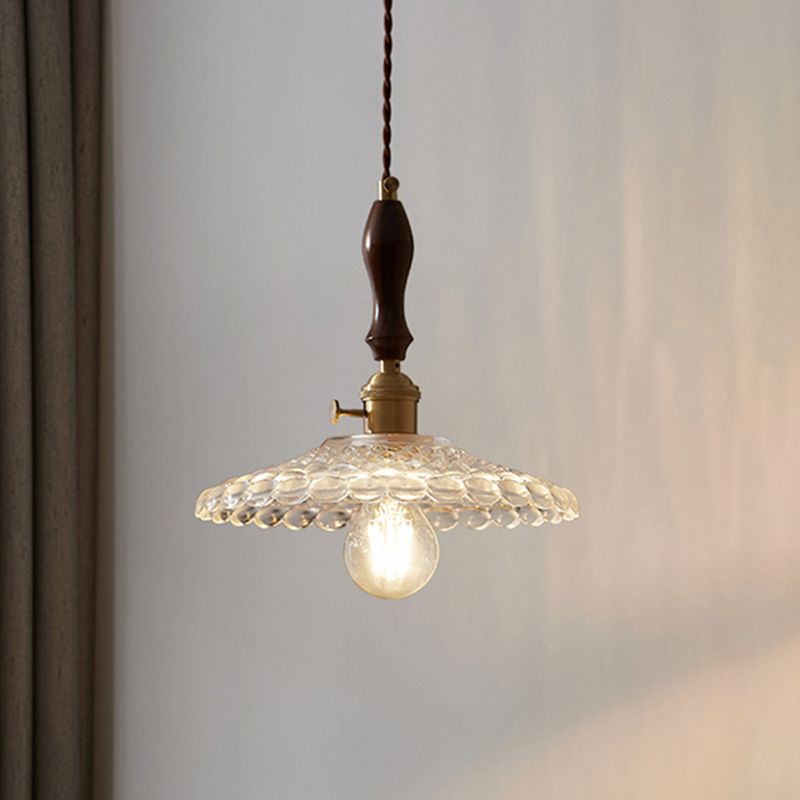 Glass de style moderne Lumière suspendue simple éclairage pendentif pour le salon