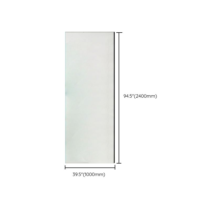 Modern Transparent Fixed Glass Panel Single Fixed Shower Screen