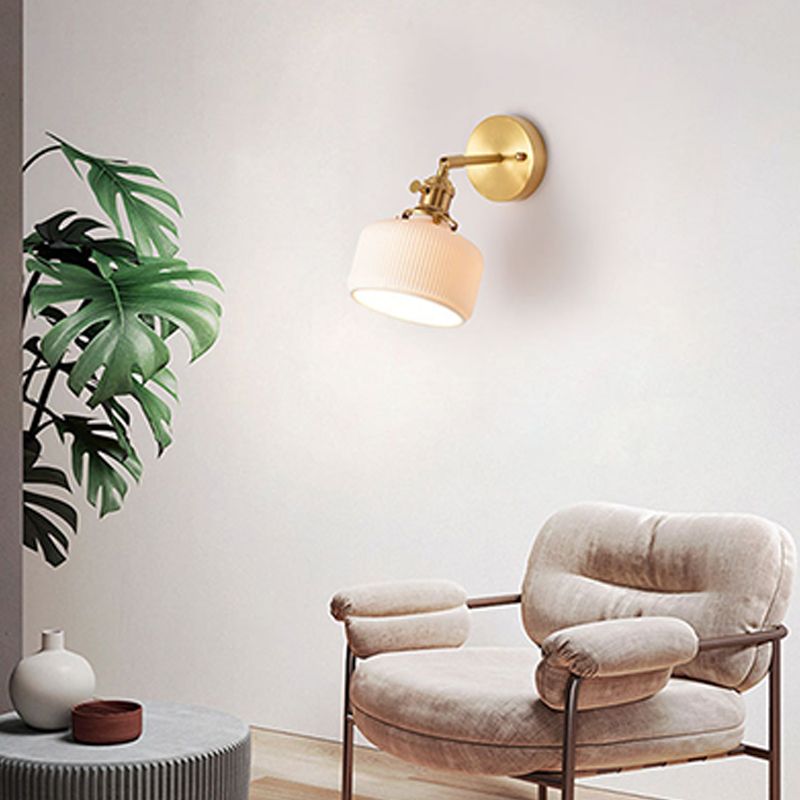 Sconce murale in stile industriale 1 lampada montata a parete blub per camera da letto