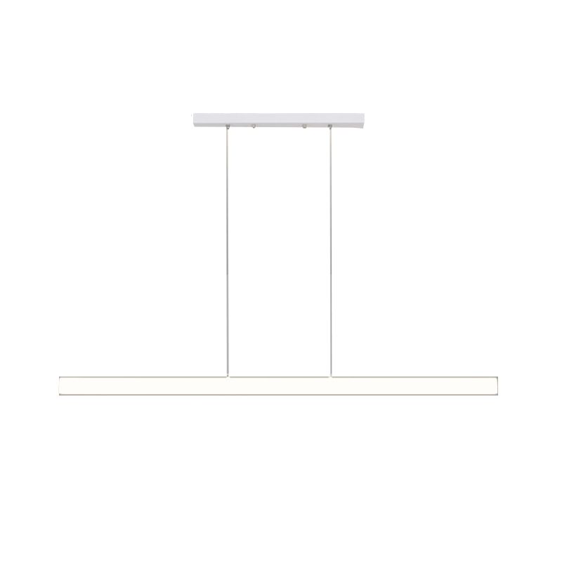 LED Island Lamp Modern Simple Island Hanging Lamp with Plastic Shade for Dining Room