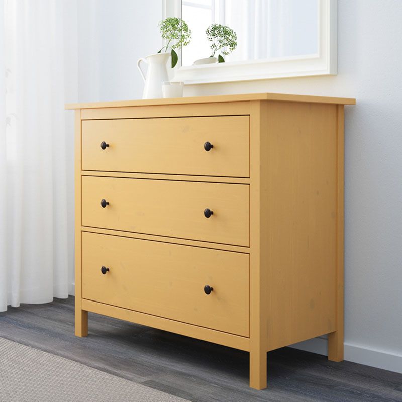 Contemporary Horizontal Chest Bedroom Storage Chest with 3 Drawers