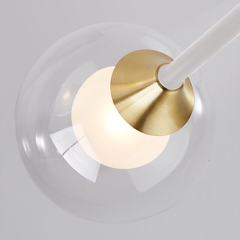 Éclairage de pendentif à balle en verre