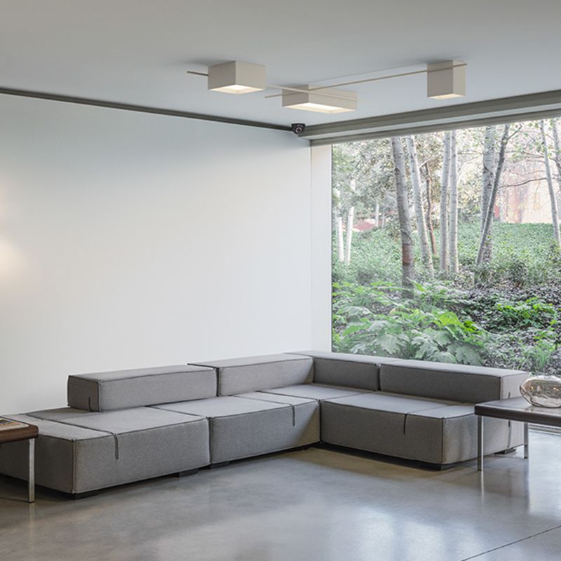 Arte Moderno Lámpara LED de techo de hierro fundido lámpara acrílica de techo geométrico