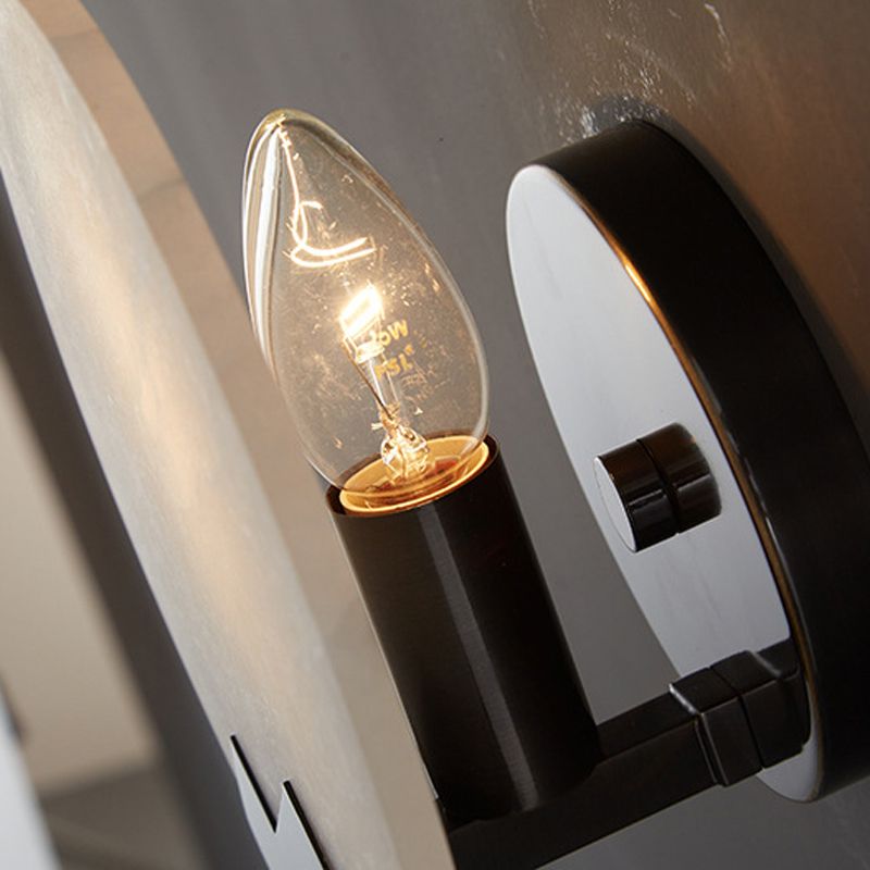 Contemporary Wall Sconce Circle Stone Sconce Lighting for Bedroom