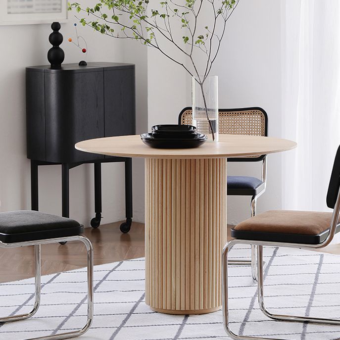 Round Pedestal Casual Table Simplicity Style Dining Room Home Furniture