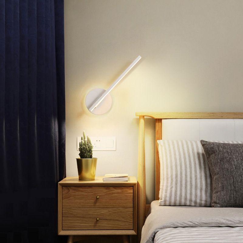 Strip Shape Wall Lighting Modern Style Metal 1 Lights Sconce Lamp for Living Room