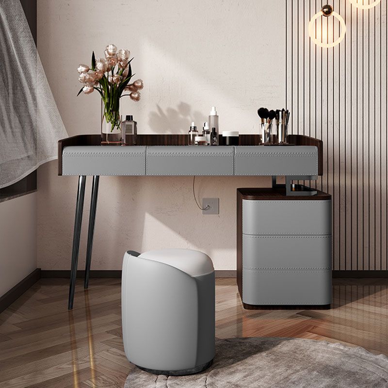 3 Drawer Dressing Table Storage Box with Makeup Table and Stool