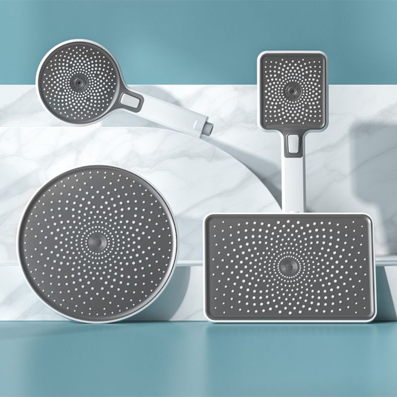 Contemporary Shower Head Color Block Square and Round Handheld Shower Head