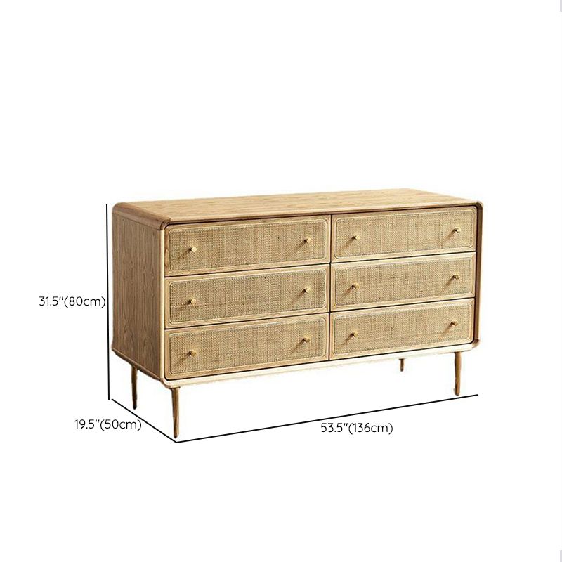 Traditional Storage Chest Dresser Dresser Wooden Chest with Drawers