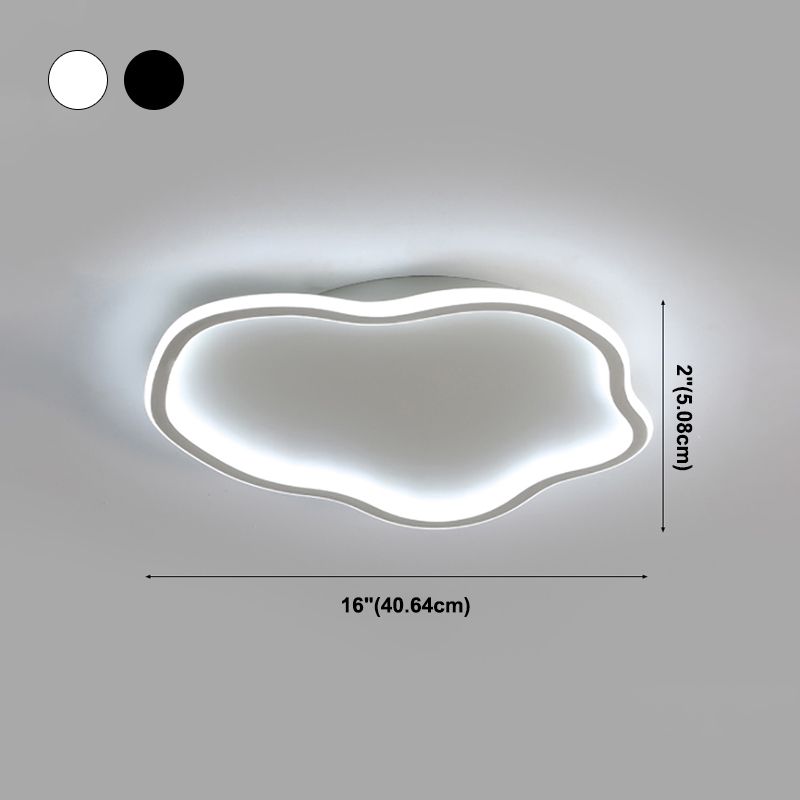 Lámpara de techo LED de aluminio, accesorios de iluminación de montaje empotrado sencillos para sala de estar