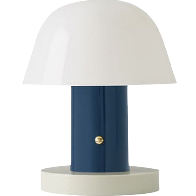 Designer Mushroom Shaped Night Table Light Metal 2-Light Living Room Accent Lamp
