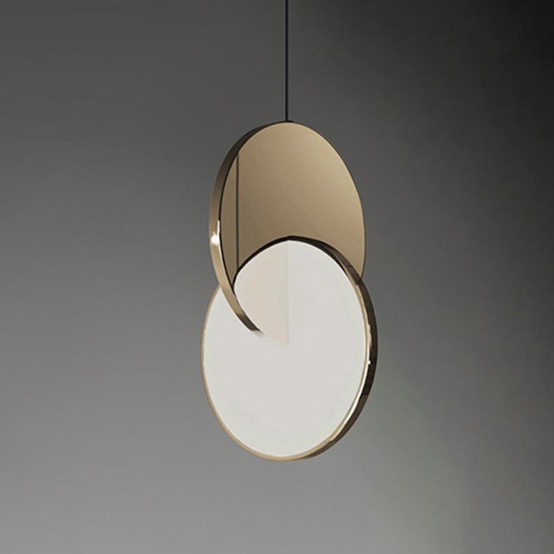 1-Light LED Thin Contemporary Hanging Lamp Kit Metal Pendant Light for Dining Room