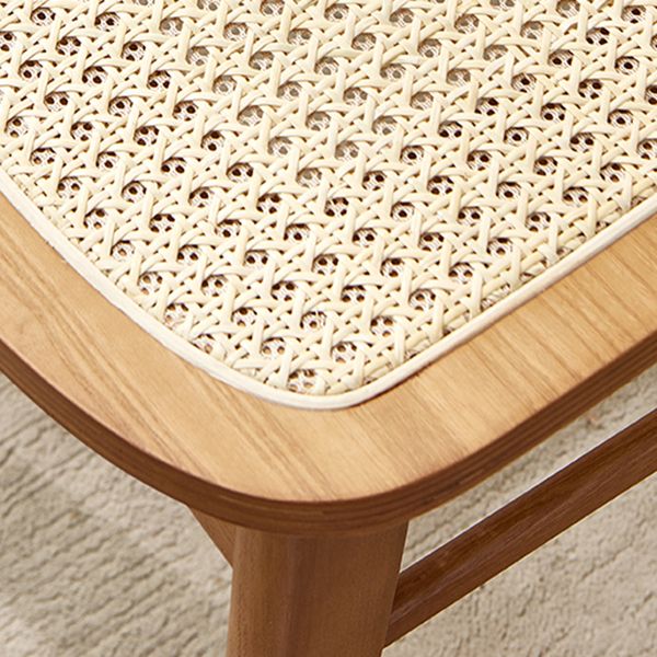 Traditional Style Dining Chairs Open Back Armless Chairs with Wood Legs for Home