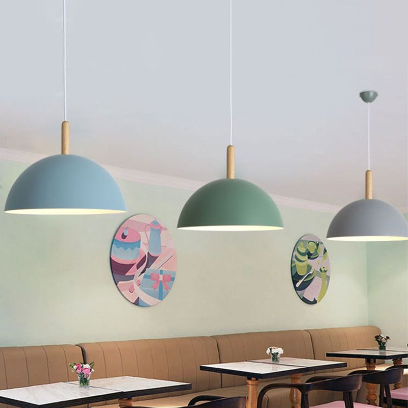 Dome Dinning Room Down Lighting Pendant Metal Modern Style Pendant Lighting Fixture