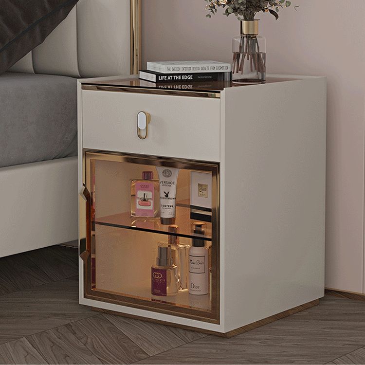 Vanity Mirrored Dressing Table Stool Set Glass Top Makeup Vanity