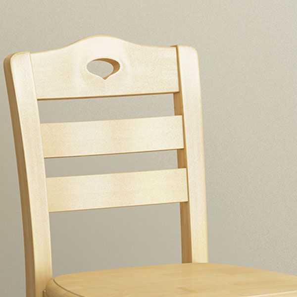 Modern Dining Chair Armless Chair with Wooden Legs for Kitchen
