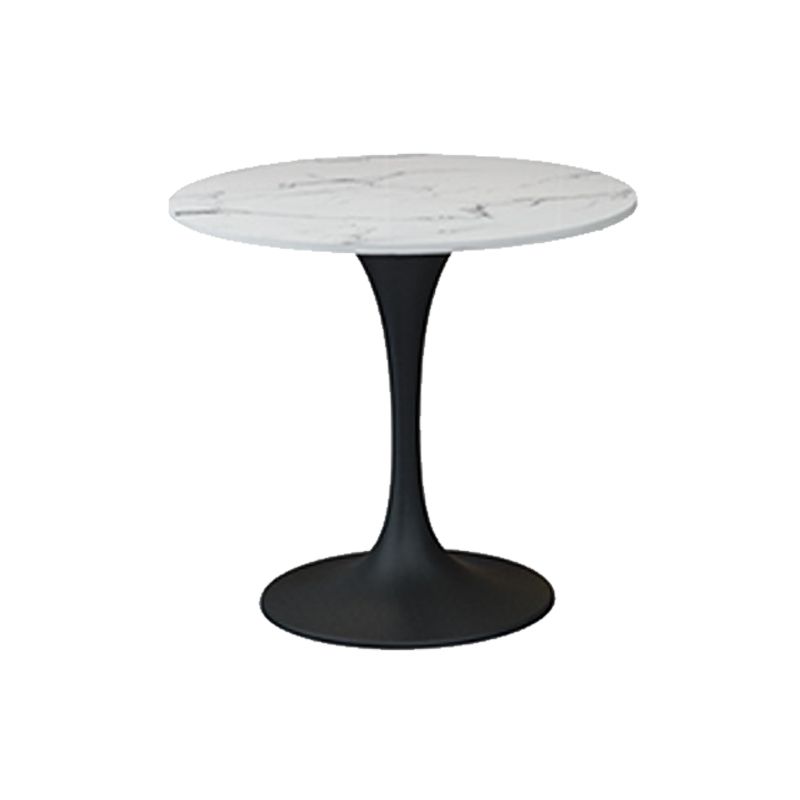 Modern Stone Round Dining Table Tulip Pedestal Table for Dining Room