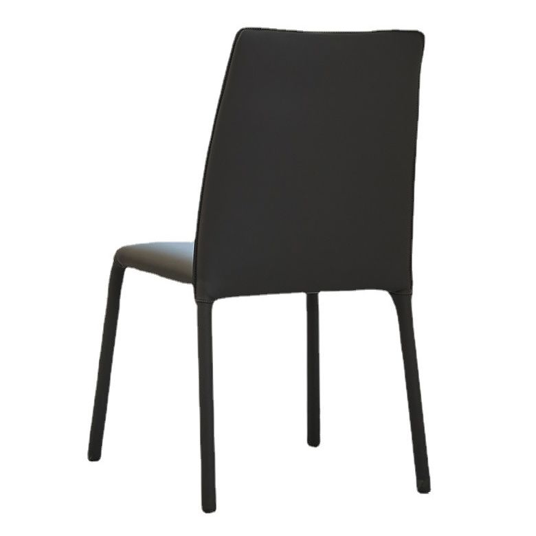 Modern Style Dining Chair Armless Chairs with Metal Legs for Home