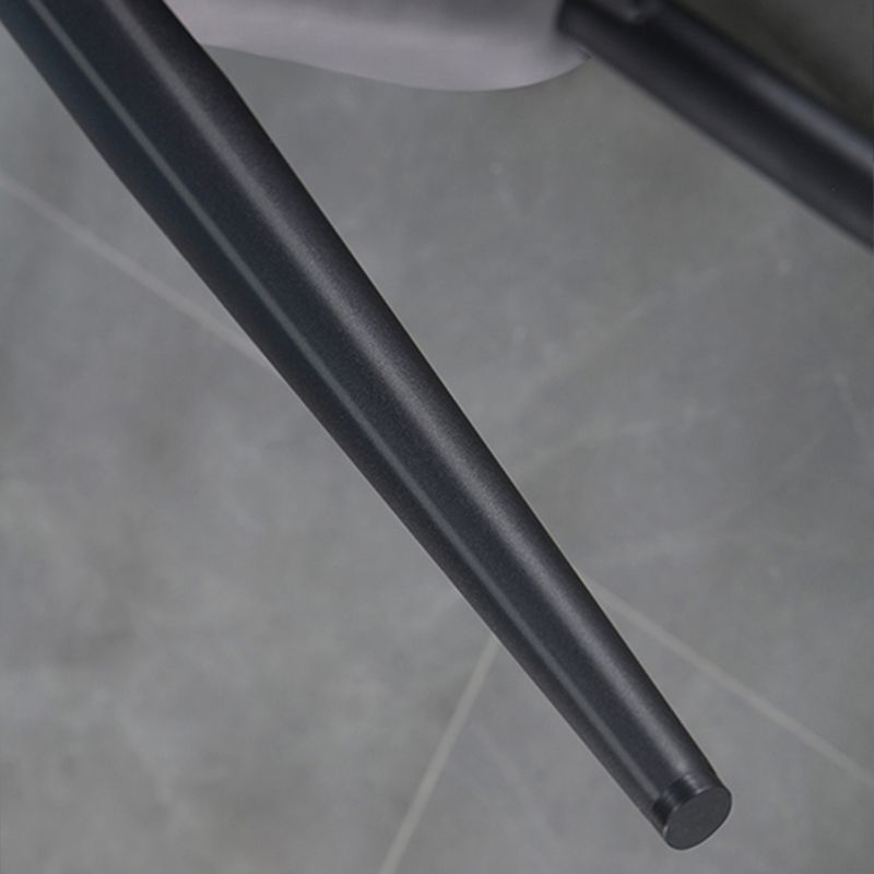 Silla tapizada con respaldo interior contemporáneo del comedor del metal del sillón