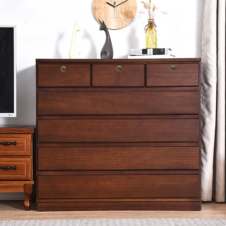 Contemporary Storage Chest Wood Storage Chest Dresser 15.7" W