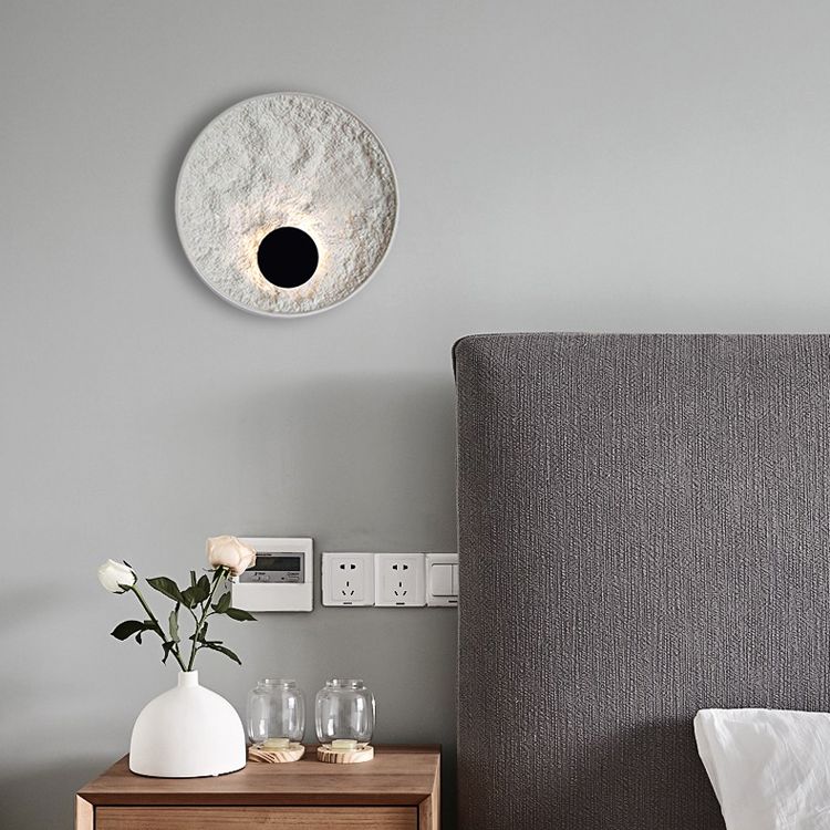 Lámpara de montaje de pared de resina de estilo moderno nórdico 1 LED DE ILUMINACIÓN DE ILUMPLACIÓN DE LA LED de 1 luces para sala de estar