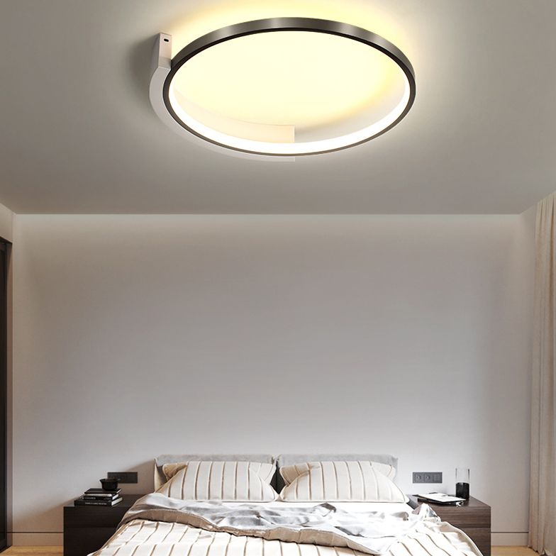 Arch-ronde Mount Light Fixtures Metal Modern Simplicity Flush Ceiling Light Fixtures for Bedroom
