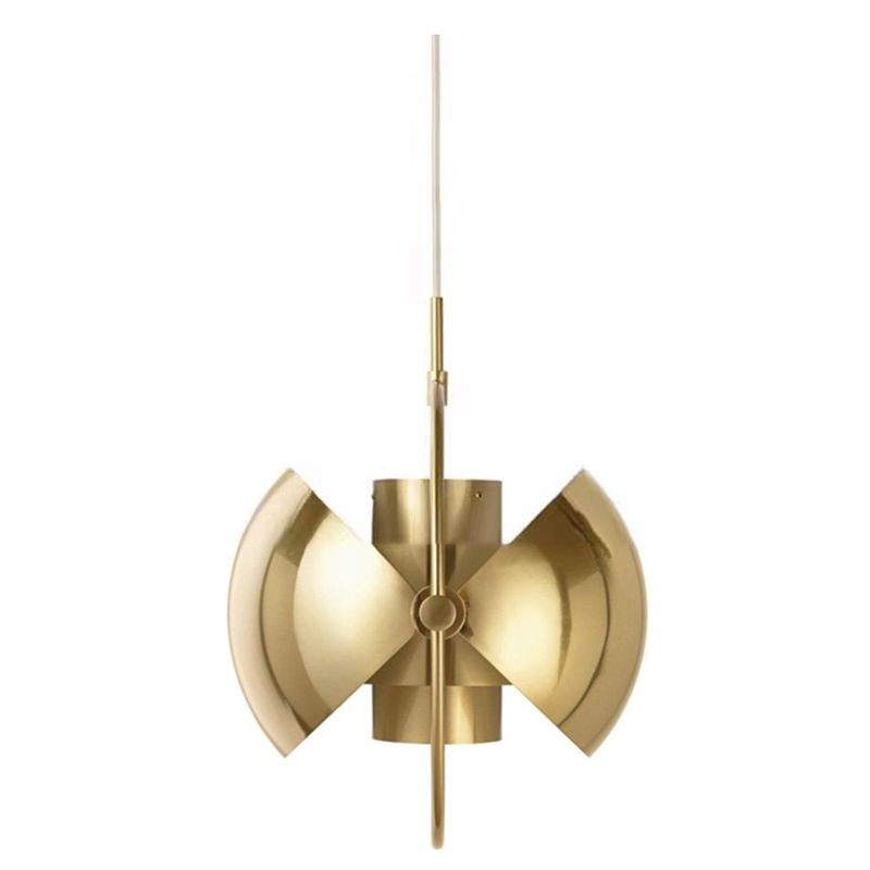 Moderne künstlerische Einzelhänge -Lampen -Elektroplatte Metall Geometrischer Anhänger Licht für Esszimmer