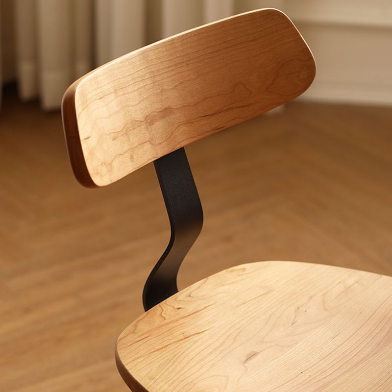 Industrial Style Side Chair Solid Wood Indoor Dining Chair for Living Room