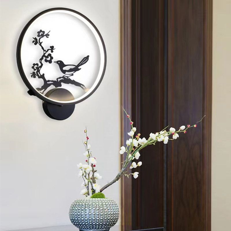 Modern LED Wall Mount Light 1-Light Wall Lamp with Acrylic Shade for Dining Room