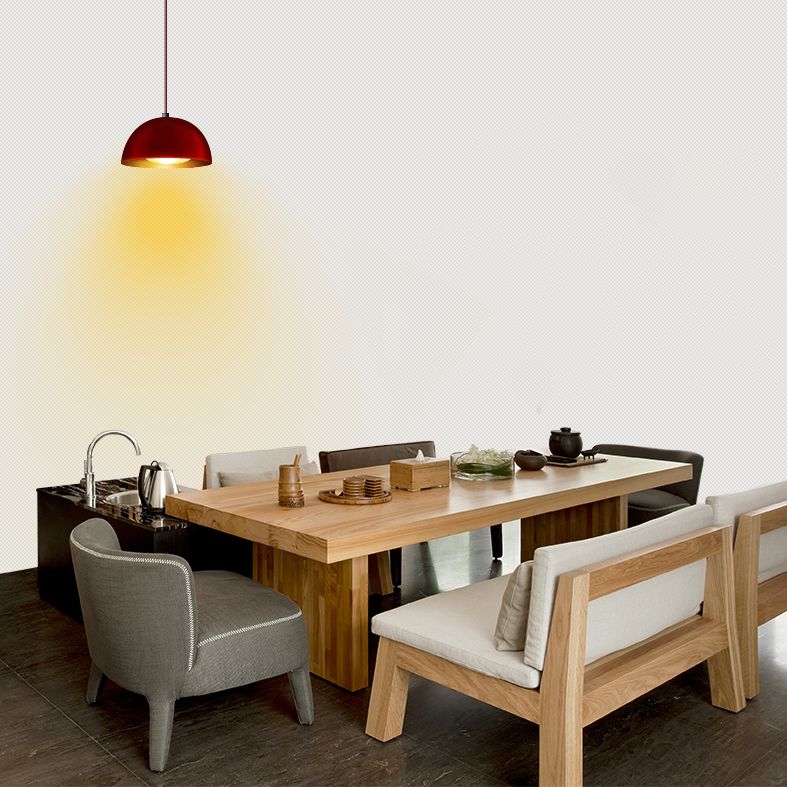 Modern Style Dining Table Rectangle Solid Wood Dining Table with Double Pedestal
