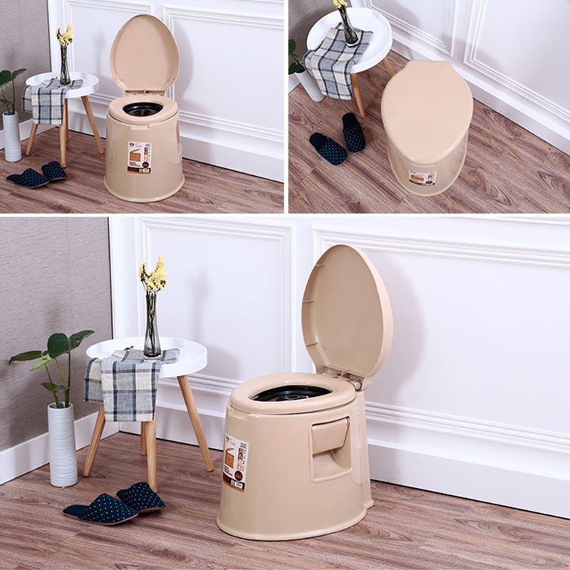 Contemporary Plastic Toilet Floor Mounted Toilet Bowl with Seat for Bathroom