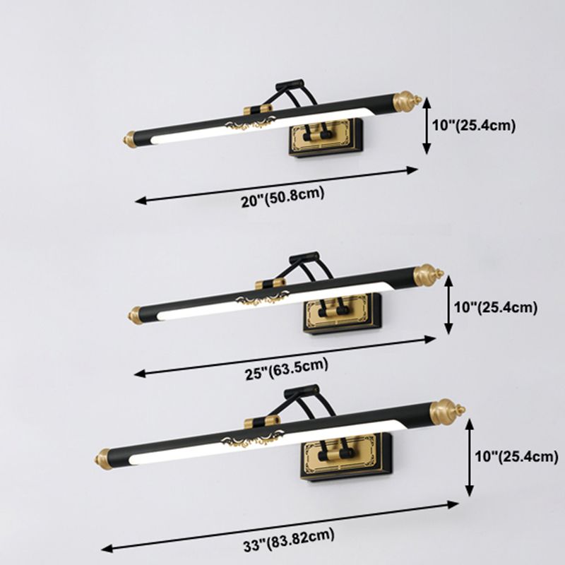 Lampada da parete creativa minimalista domestica con ombra acrilica per il bagno