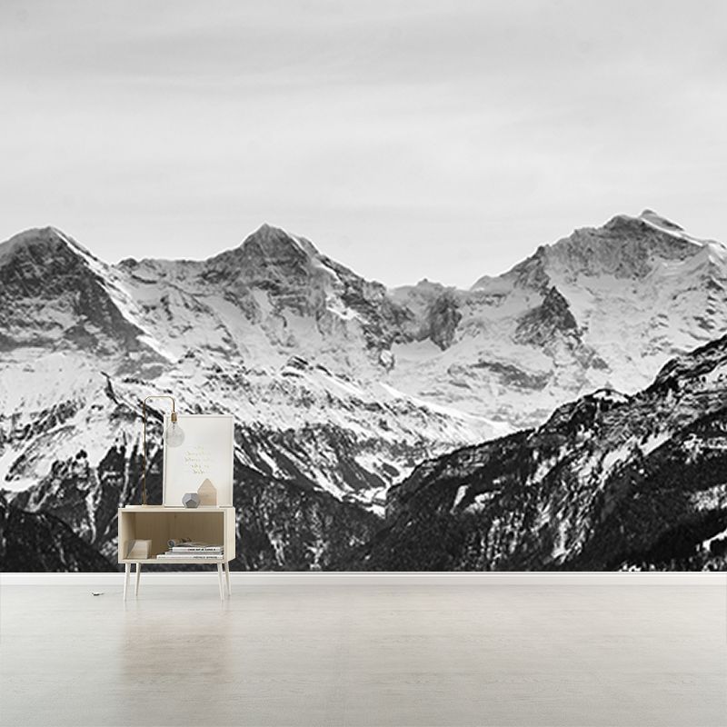Decorative Photography Wall Mural Mountain Living Room Wallpaper
