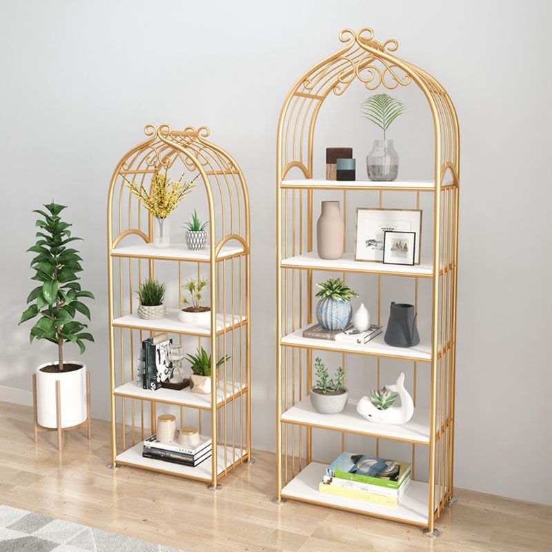 Gold Standard Bookcase Contemporary Metal Open Back Bookshelf
