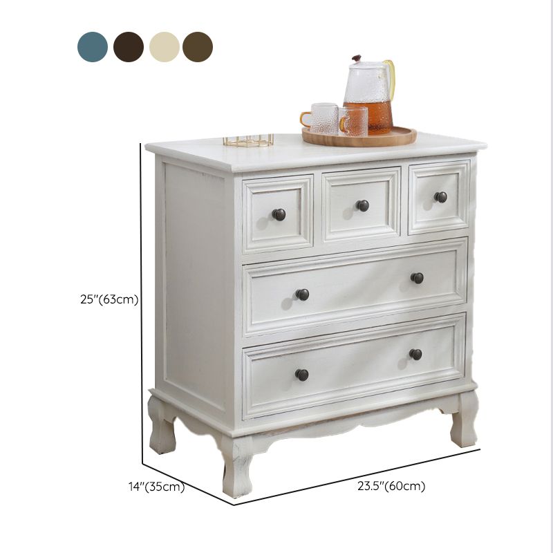 Traditional Storage Chest Dresser Wooden Dresser with Drawers