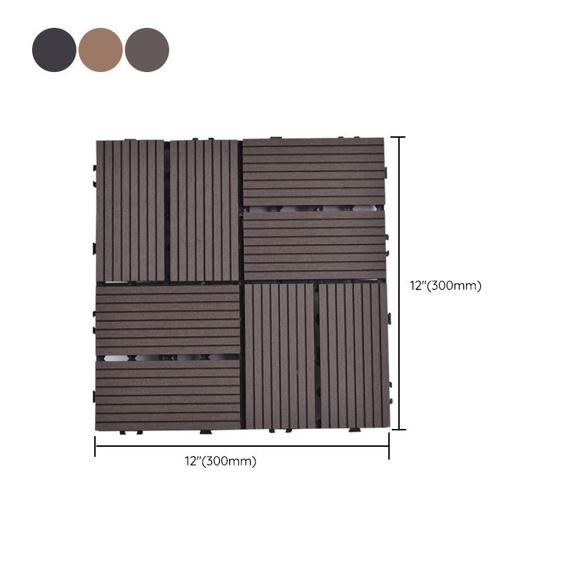 Modern Plastic Wood Laminate Plank Flooring Outdoors Mildew Resistant Laminate